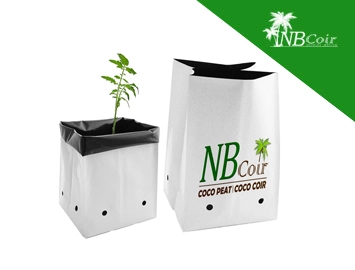 Smart-sized, reusable NB Coir planter bags made from eco-friendly coir blends, ideal for long-term crop cycles in pots and containers